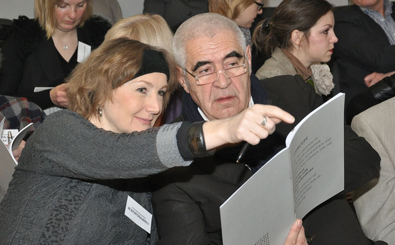 Ирина Коробьина и Петер Ноевер обсуждают концепцию нового музея